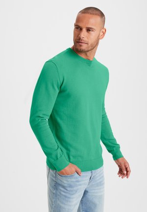 H.I.S, H.I.S RUNDHALSPULLOVER - Strickpullover - grün