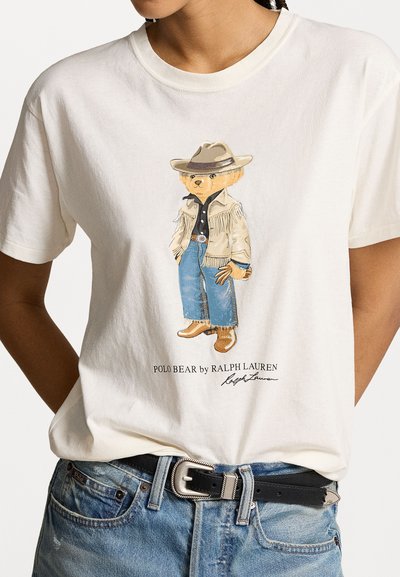 Polo Ralph Lauren POLO BEAR COTTON JERSEY TEE - Potiskana majica - nevis