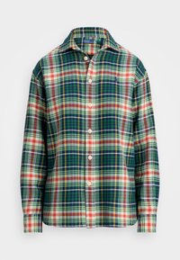 RELAXED FIT PLAID COTTON TWILL SHIRT - Skjortebluse - cream/navy/green