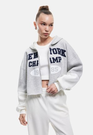CROP - Sweatjacke - grey
