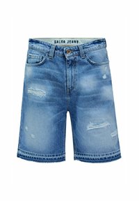 LOOSE - Shorts di jeans - blau