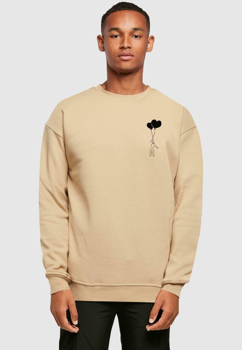 Merchcode LOVE IN THE AIR - Sudadera - unionbeige
