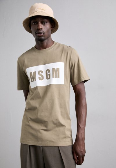 MSGM Potiskana majica - dark green