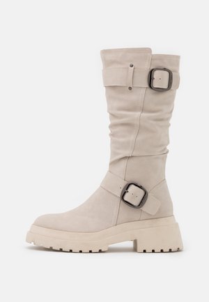 Bottes de cowboy / motard - white