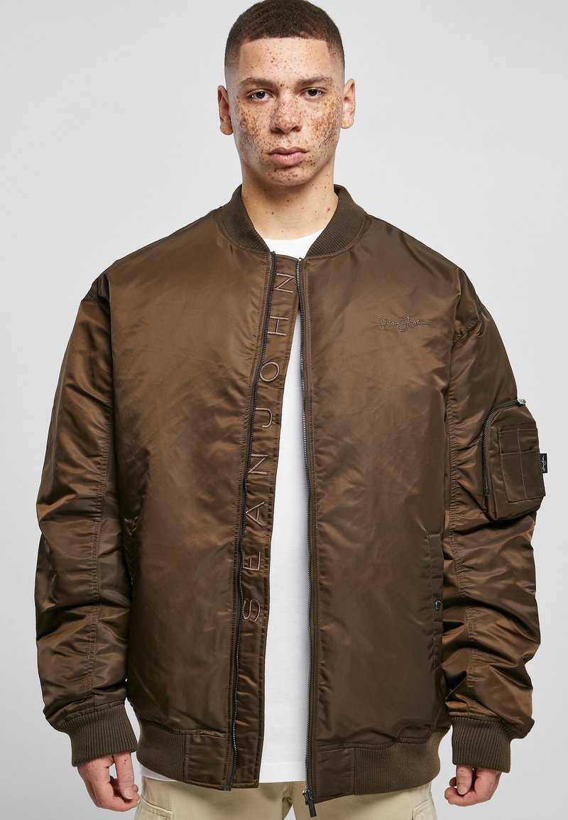 Sean John Bomber Jacket dark brown/brown Zalando.de