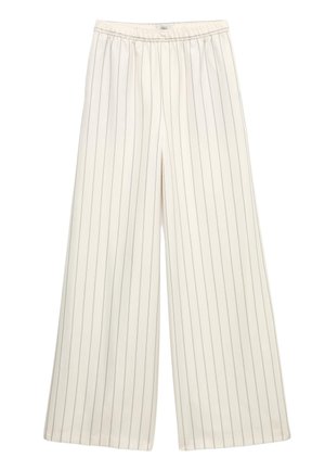 Marks & Spencer, PINSTRIPE WIDE LEG  - Pantalones - ivory mix