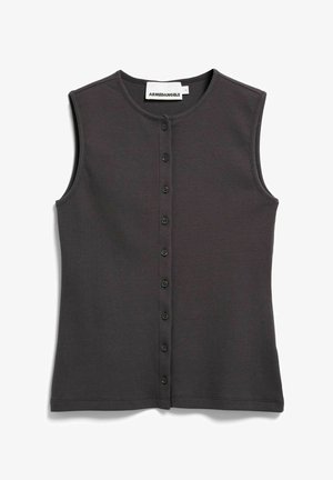 ARMEDANGELS, RIB BUTTON - Weste - dark steel
