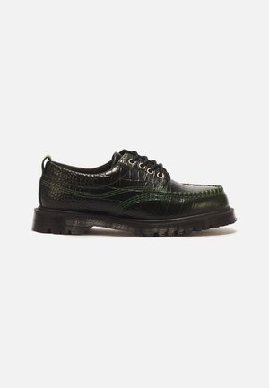 Dr. Martens LOWELL UNISEX - Chaussures bateau - dark green