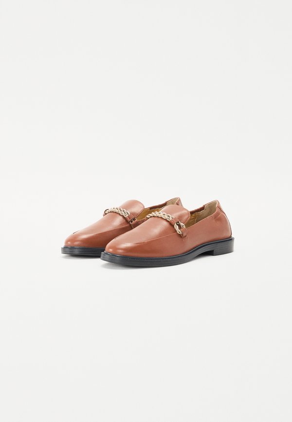 LOVE AND WALK - Slip-ons - cognac3