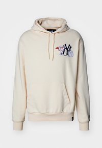 New Era MLB NEW YORK YANKEES FOOD GRAPHIC OVERSIZE HOODIE - Squadra - beige/navy