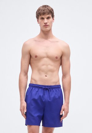 MEDIUM DRAWSTRING WAISTBAND GRAPHIC MONOGRAM - Bañador corto - blue river fog