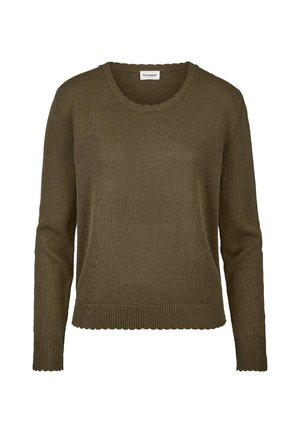 hessnatur, HESSNATUR - Strickpullover - goldoliv