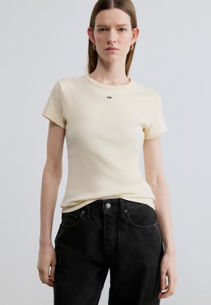 SLIM ESSENTIAL - Tricou basic - almost yellow