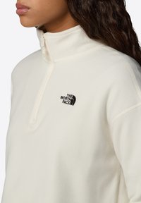 The North Face GLACIER CROPPED ¼ ZIP - Flīsa džemperis - white dune