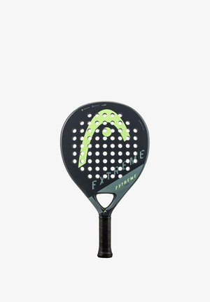 Rakieta do padla z czarną kompozytową ramą, zielonymi akcentami, perforowaną powierzchnią uderzeniową oraz teksturowanym czarnym uchwytem. Lekka i aerodynamiczna konstrukcja.