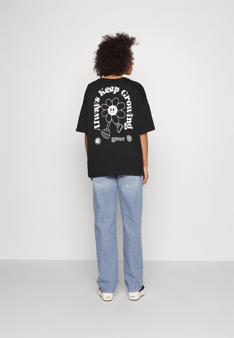 Even&Odd - LIZ KEEP GROWING MASCOT / 802 - BLACK - Print T-shirt - 802 - black, Enlarge