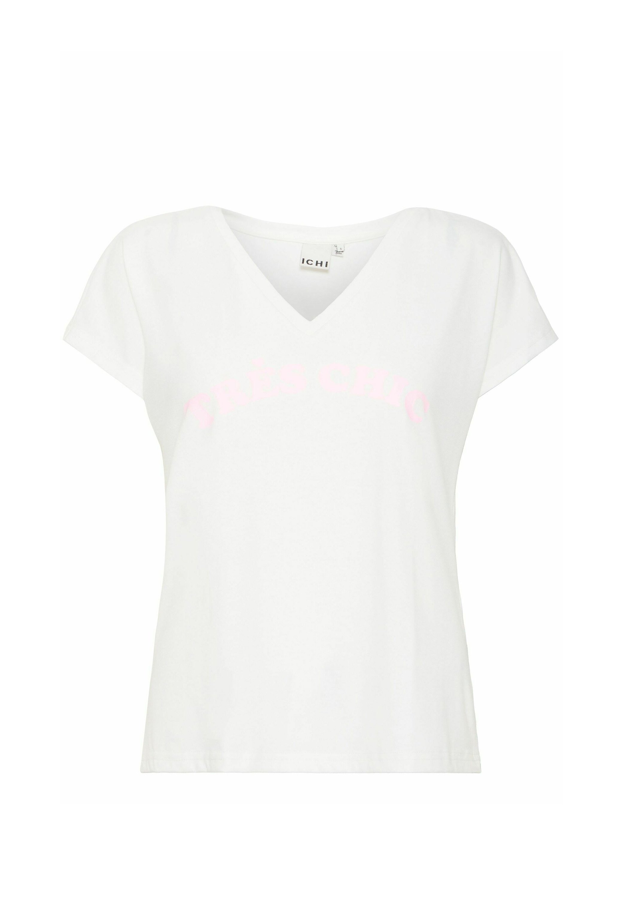 売れ筋商品|||イチ Tシャツ レディース トップス IXJANET - Print T-shirt - cloud dancer pink lady ICHI IXJANET - T-Shirt print - cloud dancer pink lady/weiß