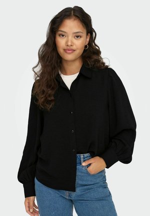 JDY LANGARM EINFARBIGE - Camicia - black
