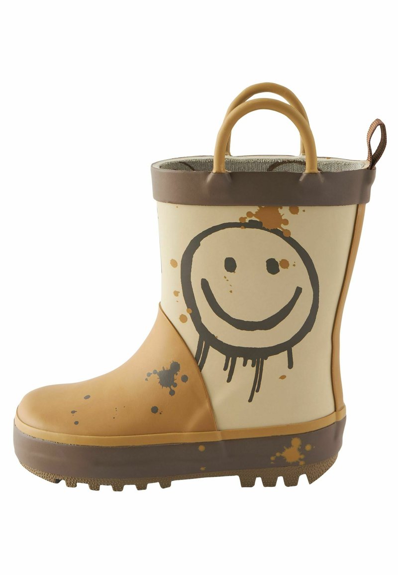 Next PANDA HANDLE - Bottes en caoutchouc - yellow smiley