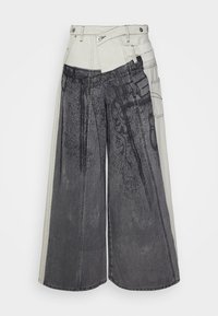 DECONSTRUCTION PANTS UNISEX - Relaxed fit jeans - black