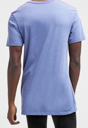 T-Shirt print - mottled royal blue