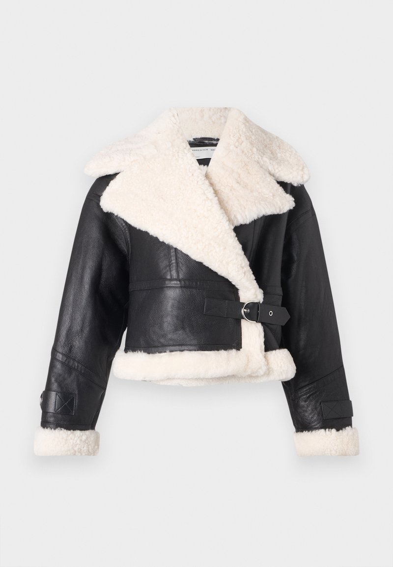 Shoreditch Ski Club Leren jas zwart