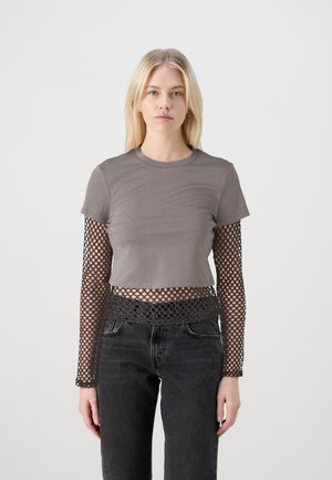 Even&Odd Langærmet T-shirt - dark grey