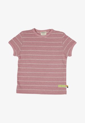 loud + proud STREIFEN MIT ASTER - T-shirt print - rosa