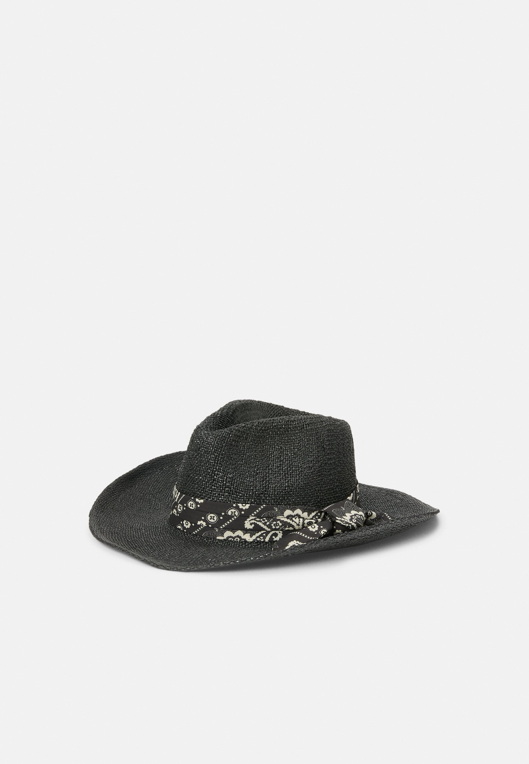 Lauren Ralph Lauren STRAW COWBOY HAT - Klobouk - black/černá  display picture 1