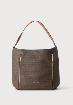 MICHAEL Michael Kors, NABELA ZIP HOBO SHOULDER - Дамска чанта - brown