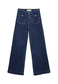 MINIMALIST WITH POCKETS  - Flared jeans - dark blue