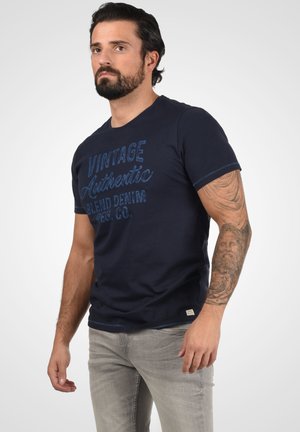 BHFLORENZ - T-shirt imprimé - dark navy blue