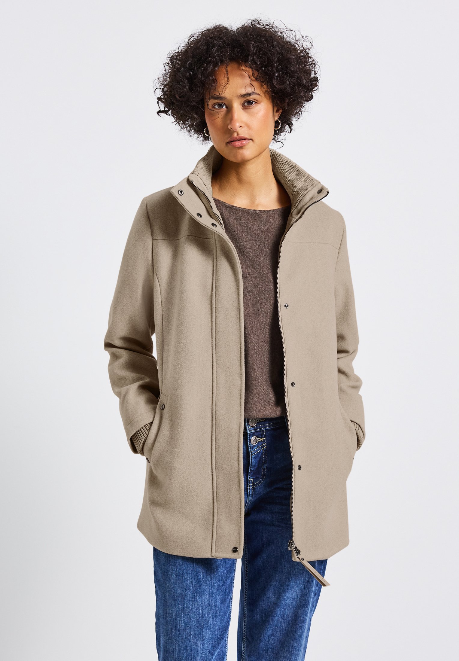 Street One Abrigo corto beige/tierra