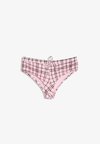 CHECKED CULOTTE BIKINI BRIEFS - Slip - light pink