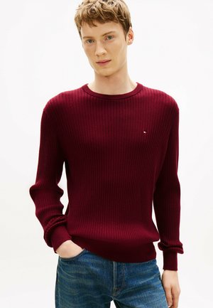 CREW NECK  - Maglione - burgundy