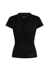 V-NECK - Basic póló - black