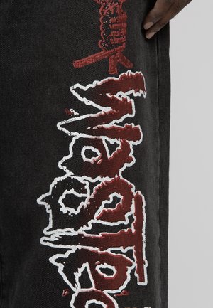 Relaxed fit -farkut - black