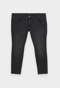 JJILIAM JJORIGINAL PLUS SLIM FIT - Slim fit jeans - black denim
