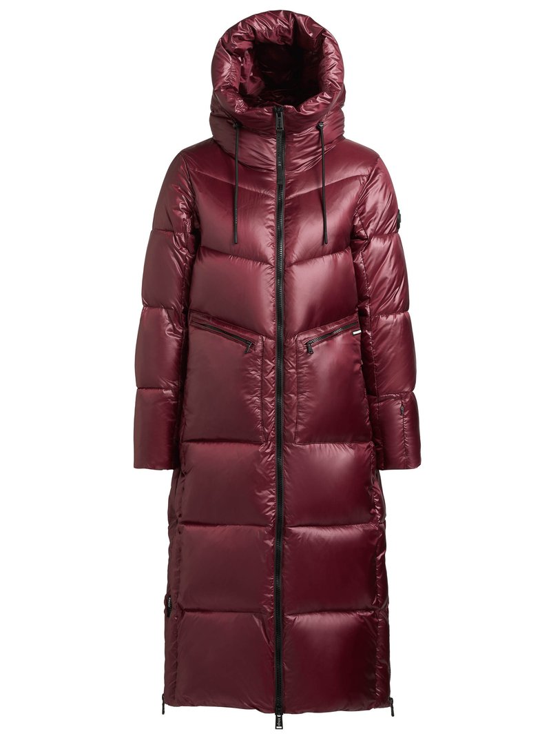 khujo Wintermantel donkerrood