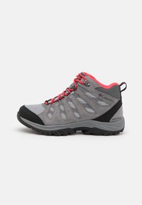 Columbia - REDMOND III MID WATERPROOF - Hiking shoes - steam/red cora Thumbnail Image 1