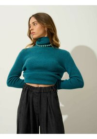 SUZIE - Striktrøje - mottled duck