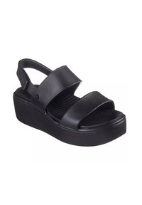 Skechers Sandali con plateau - nero