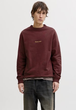 Jack & Jones JORNORREBRO CREW - Sweatshirt - cabernet