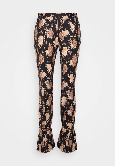 ROKH TIE HEM TROUSERS - Παντελόνι - black