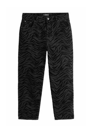 PRINT FLOCKED - Jeans slim fit - zebra