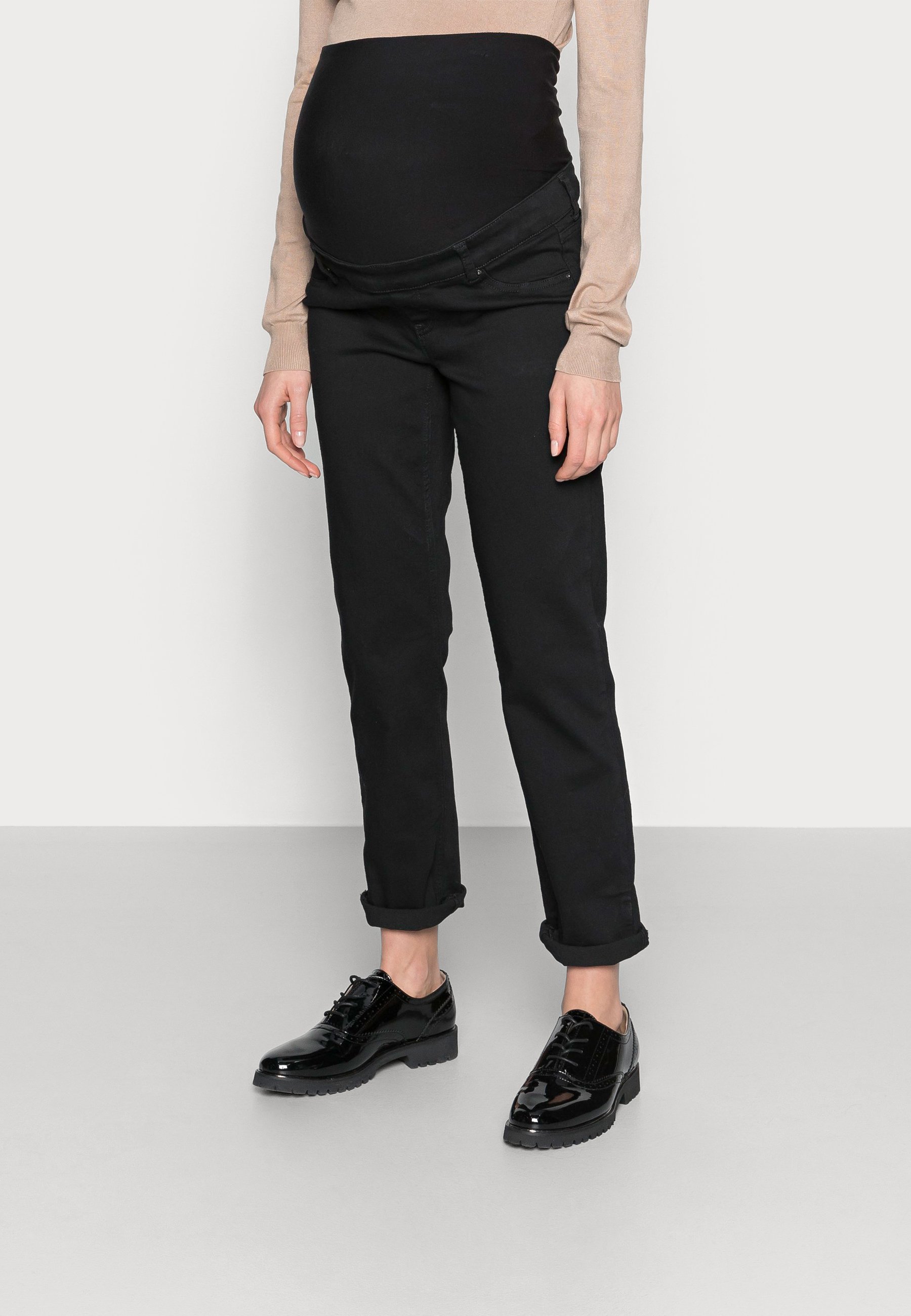 Anna Field MAMA Straight leg jeans - black - Zalando.ie