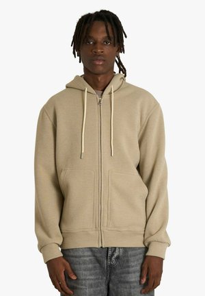 Felpa con zip - beige
