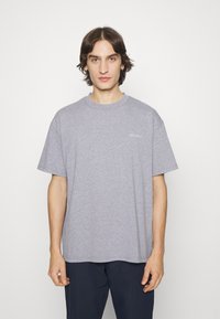 Les Deux DIEGO - T-shirt básica - grey melange/white