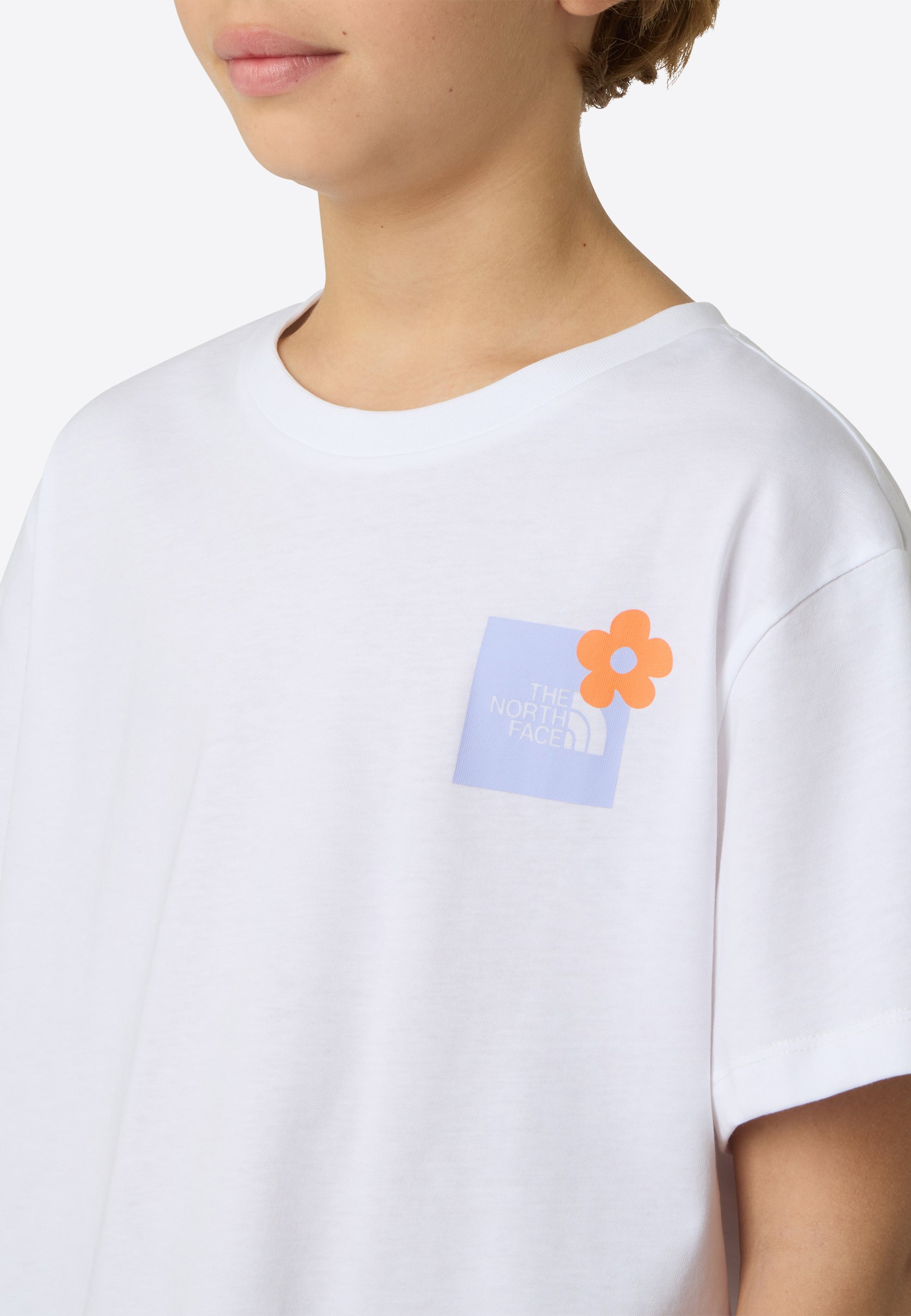 The North Face FLOWER LOGO - Print T-shirt - tnf white