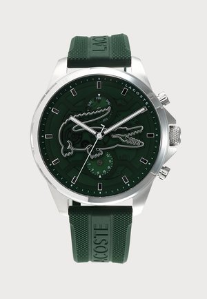 Lacoste ARTHOR SKELETON - Cronógrafo - silver-coloured/green